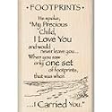 Inkadinkado Footprints-Rubber Stamp W/Wood