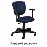 Basic Task Chair with Optional Arms, 26x27-3/4x39, Navy (BSXVL615VC90) Category: Fabric and Vinyl Task Chairs