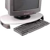 KTKMS280 - Monitor Stand/Keyboard Storage,23x13-1/4x3,Black/Silver