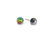 Vitrail Medium Faceted Ball Swarovski Austrian Crystal Earrings, 8mm