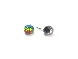 Vitrail Medium Faceted Ball Swarovski Austrian Crystal Earrings, 8mm