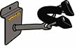 Hercules DSP57SB Violin Slatwall Hanger