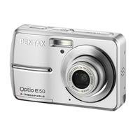 Pentax Optio E50 Digital Camera - Silver (8.0MP, 3x Optical Zoom) 2.5" LCD
