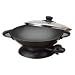 Kitchen & Housewares : Aroma 5-Qt Heat Retaining Cast Metal Electric Wok Black