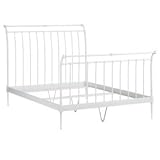 The classic style of our Iron Sleigh Bed coordinates with several of our furniture collections. It's the type of piece that will be around long after your daughter leaves for college. Features gentle curves and subtle finial details.