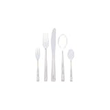 Sterlingcraft 20pc Stainless Steel Flatware Set With Gold Tone Trim 4 Salad Forks/Dinner Knives