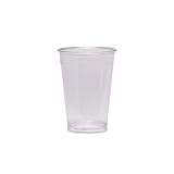 Cups, Holds Cold Beverages, 12 Ounces, Clear Plastic, 500 Per Carton Wise Size DXSCP12DX