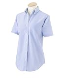 Van Heusen Womens Short Sleeve Oxford Wrinkle Resistant Button Down Shirt 59850