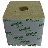 Grodan Rockwool Cubes with Holes - 6 x 6 x 6 Inches - 4 Pack