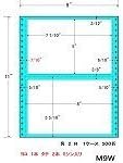 Orient Print tack form label 9 inches x 11-inch 2-sided with (one case 500 fold) M9W (japan import)