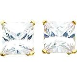 14K Gold Moissanite Earrings
