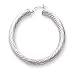 Jewelry : 14k White Gold Polished 5mm Twisted Hoop Earrings