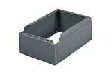 Steel Locker Closed Base For Lockers With No Legs 12W X 18D Gray