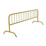 Crowd Control Barrier Powder Coat Yellow 102x40x1 5/8 Dia
