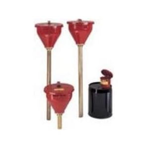 Justrite 08207 10.75 x 10 Metal Drum Funnel With 2 NPT Adapter And 6'' Flame Arrester by 
