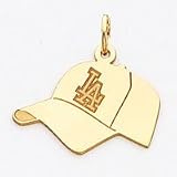 14K Los Angeles Dodgers Sm Baseball Cap Pendant