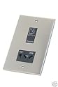 SATIN CHROME SHAVER SOCKET SUPPLY UNIT BLACK DSL232