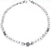 Silver Necklaces in Rose Quartz Gemstone 18.75  (gnklc249)