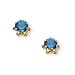 Jewelry : 14K Yellow Gold Teens December Birthstone Stud Earrings (Pair)