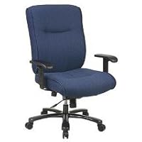OSP Pro Line II Big and Tall Blue Fabric Executive Office Desk Chair 400lb Capacity #7605