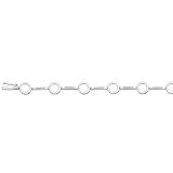 14K White Gold Diamond Bracelet