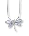 Boma Purple Mother of Pearl Dragonfly Necklace