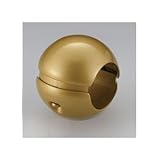 【5個セット】階段手すり滑り止め 『どこでもグリップ』ボール形 亜鉛合金 直径32mm AG シロクマ 日本製