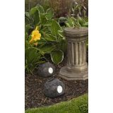 ROCK EFFECT SOLAR SPOTLIGHTS - TWO PACK