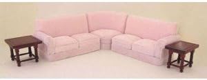 Dollhouse Corner Couch Set With End Tables 5 Pc