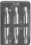 3-D Small Champagne or Wine Bottle Candy Molds