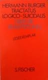 Tractatus logico - suicidalis. �ber die Selbstt�tung