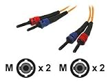 New Cabtgp St Lszh Jacket Duplex 62.5 125 Micron Multimode Fiber Optic Patch Cable Orange 30 Foot