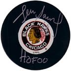 Denis Savard Autographed/Hand Signed Chicago Blackhawks Hockey Puck
