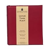 RED LEATHER TRAVEL ALBUM BY GALLERY LEATHER