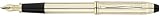 Cross Townsend 10 Karat Gold Filled / Rolled Gold w/ 14 karat gol Fine Point Fountain Pen - 706-FA