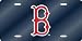 Boston Red Sox Laser Cut Blue License Plate - SET OF 6 - Sports Merchandise