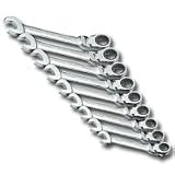 9 Piece SAE Locking Flex G-Pro Ratcheting Wrench Set