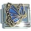 Buy Clearly Charming September Sapphire Color Butterfly Birthstone Insect Animal Italian Charm by Clearly Charming