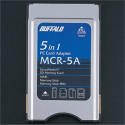 BUFFALO MCR-5A 5in1 PC Card 5メディアアダプタ