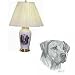 Porcelain Lamp with Rhodesian Ridgeback