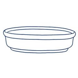 Casserole, Unhld, Footed , Rd 32 Oz. by Hall China