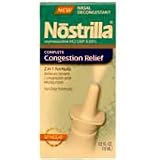 Nostrilla Nasal Spray To Relief of 12-hour Nasal Congestion - 0.5 Oz
