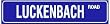 LUCKENBACH ROAD texas country street sign