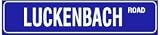 LUCKENBACH ROAD texas country street sign