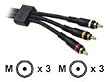 C2G / Cables to Go - 40007 - 1.5ft Velocity RCA Audio/Video Combination Interconnect Cable