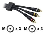 Cables To Go 40007 1.5-Feet Velocity RCA Audio/Video Interconnect Cable
