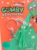 Gumby bendable figure keychain