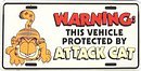  : Garfield Attack Cat License Plate
