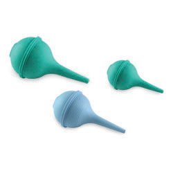 Oasis Adult Ear Wax Hand Syringe w/Non Slip Ribbed Bulb, 1oz, Pair