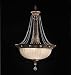 Kichler Cristallo 6 Light Inverted Pendant Fixture Seine Crackle